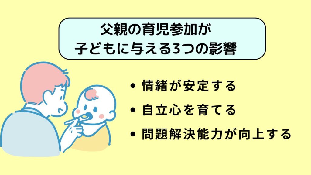 父親の育児参加が子どもに与える3つの影響